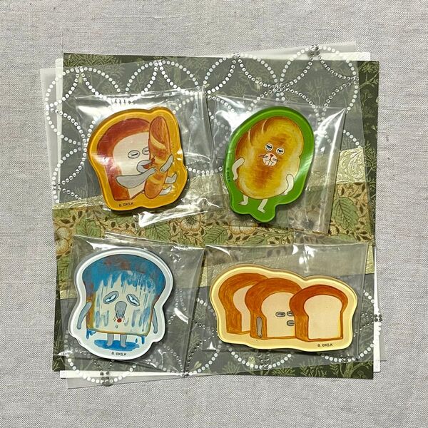 パンどろぼう キャラマグネッツ マグネット 4点