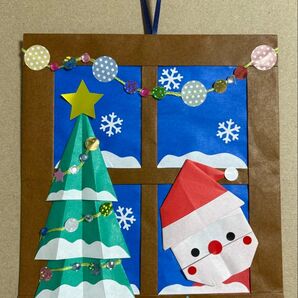 ハンドメイド 折り紙リース クリスマス