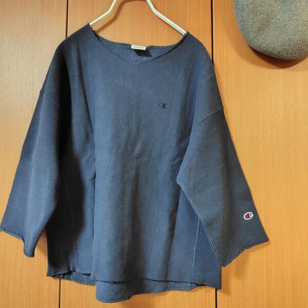 Champion 裏起毛7分袖トレーナー チャンピオン