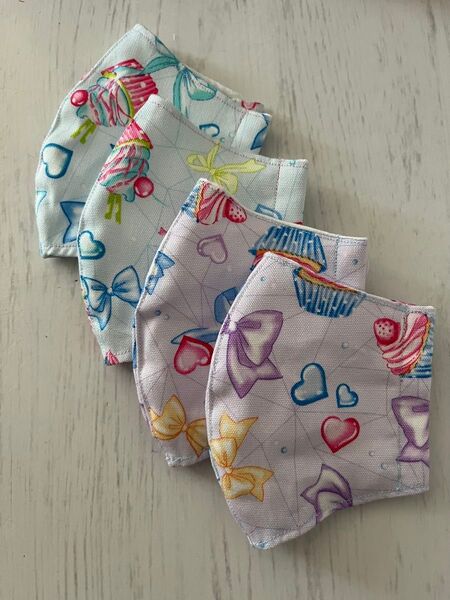 ハンドメイド マスク 4枚
