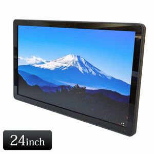 24V 24 -inch large screen ornament liquid crystal monitor flip down remote control attaching light weight thin type slim design size 575mm×345mm×80mm theater 