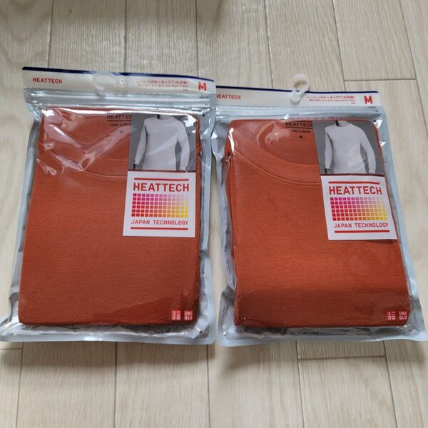 【新品】UNIQLO ユニクロ ヒートテック クルーネックT ヒートテック長袖 2枚 M ヒートテックシャツ ユニクロ