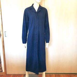 【CLOUD of BIRDS】ネル素材のワンピース/ネイビー