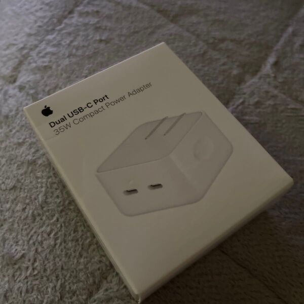 Apple デュアルUSB-Cポート搭載 35W コンパクト電源アダプタ MNWM3AM/A