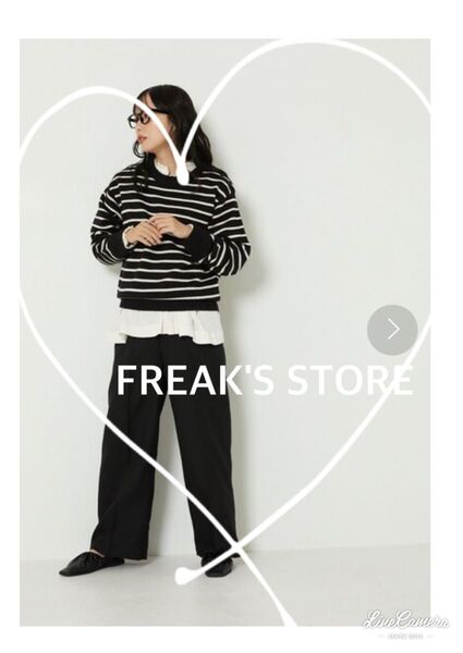 【FREAK'S STORE】VULCAIN/バルカン ボーダーニットプルオーバー ネイビー
