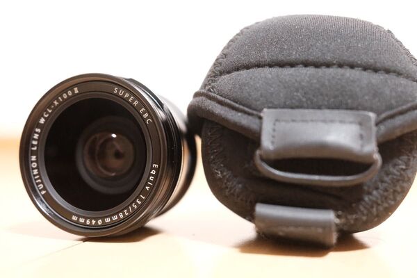 ワイドコンバージョンレンズ(コンバージョンレンズアダプタ) 富士フイルム WCL-X100II ブラック + ケース(中古品)