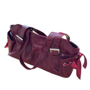 バック 合皮 Monte rosso エナメル 型押し