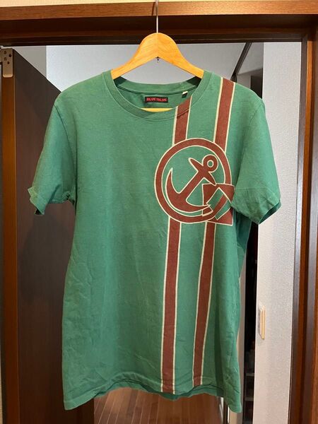 ハリウッドランチマーケット ブルーブルー Tシャツ Mサイズ