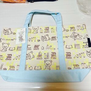未使用新品 リラックマ 大きいトートバック 内ポケット付き キャンパス生地 サンエックス