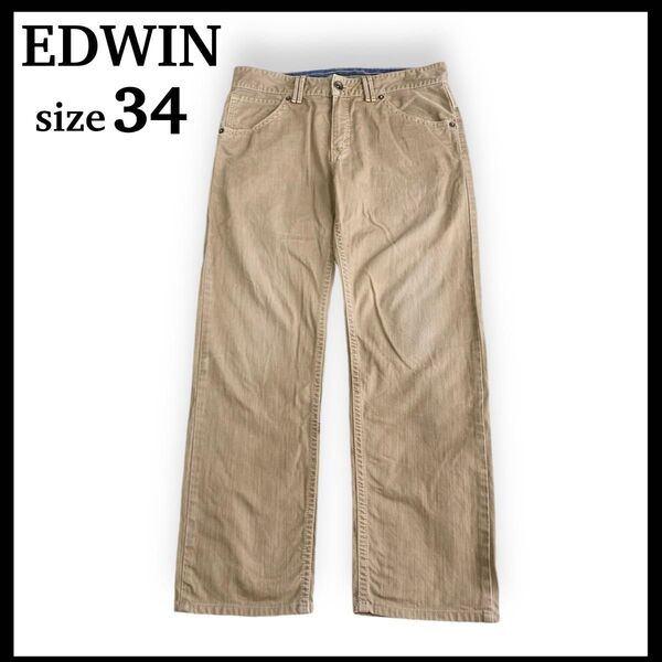 エドウィン EDWIN デニム パンツ ジーンズ メンズ ベージュ 34 ベージュ
