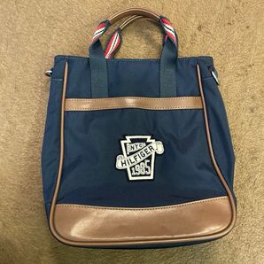 トミーヒルフィガー トートバッグ 子供用シューズバッグ ネイビー TOMMYHILFIGER