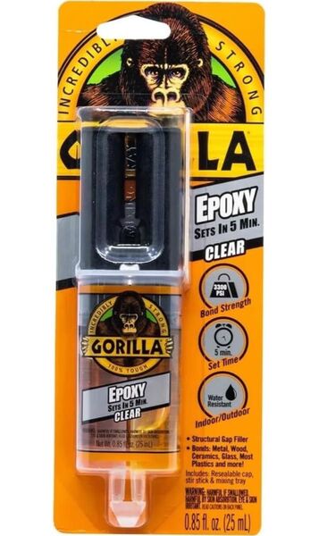 新品未開封 Gorilla ゴリラ接着剤 2パーツエポキシ クリア パッケージなし