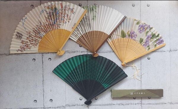 扇子 せんす 4本 まとめ売り