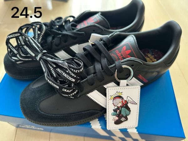 24.5 Crazy Raccoon × atmos × adidas Samba 24.5cm