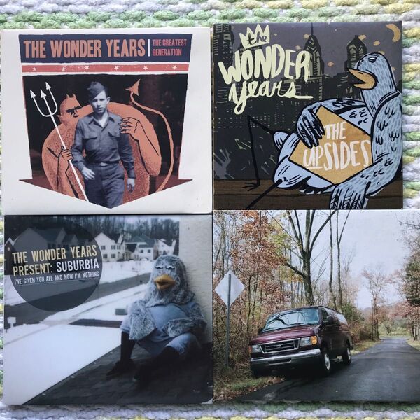 THE WONDER YEARS - SLEEPING ON TRASH/The upsides/suburbia 他計4枚