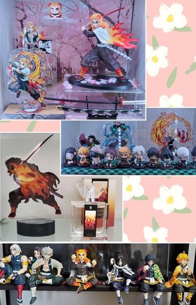 鬼滅の刃 まとめ売り フィギュア アクリルスタンド 香水 日輪刀セット煉獄杏寿郎天元など