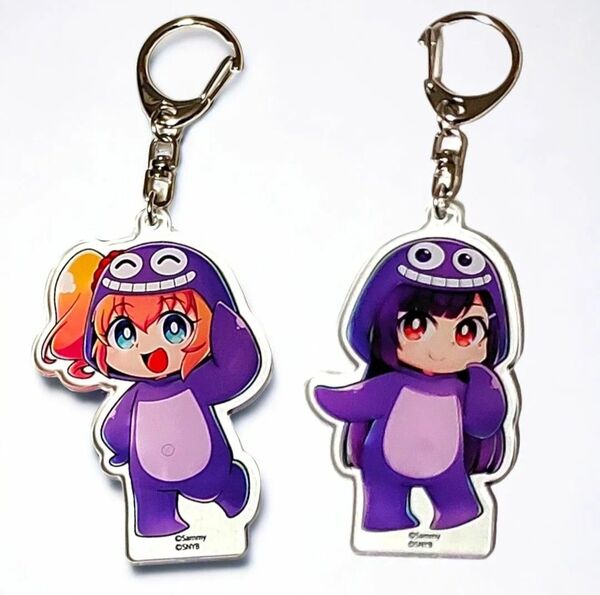【未使用品】ななたまにあ ツインエンジェル ブレイク パーティー すみれ めぐる クジラッキー 着ぐるみ アクリルキーホルダー