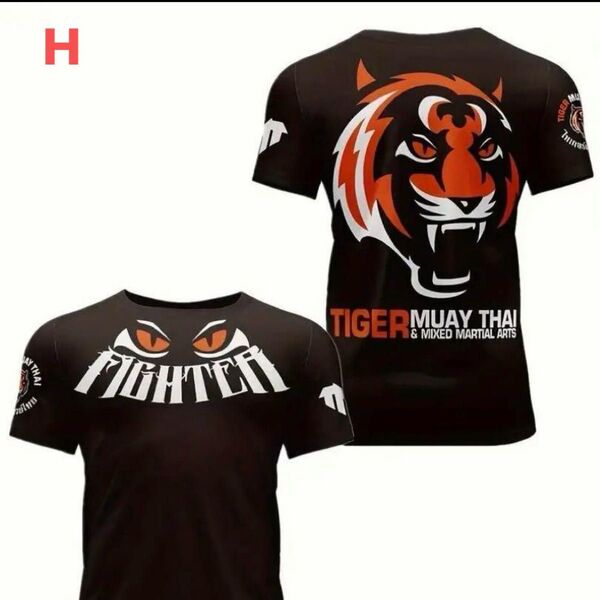 H.タイガームエタイTIGER MUAYTHAI トレTシャツ/ラッシュガード