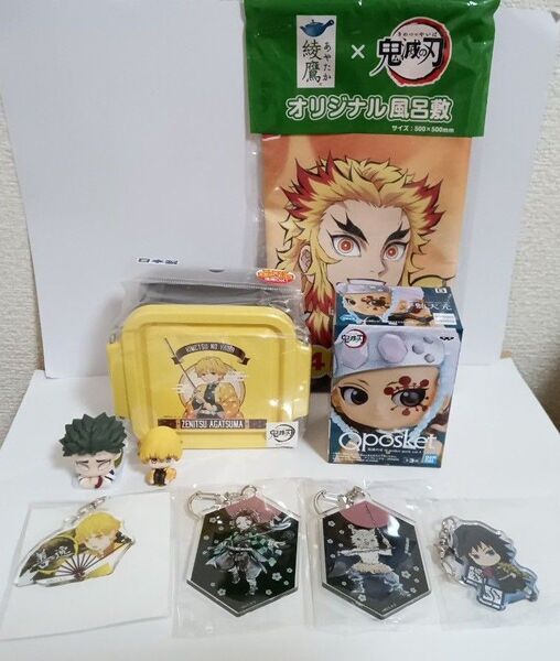 鬼滅の刃 アクリルキーホルダー Q posketミニ 風呂敷 ランチボックス ガチャミニフィギュア グッズまとめ売り