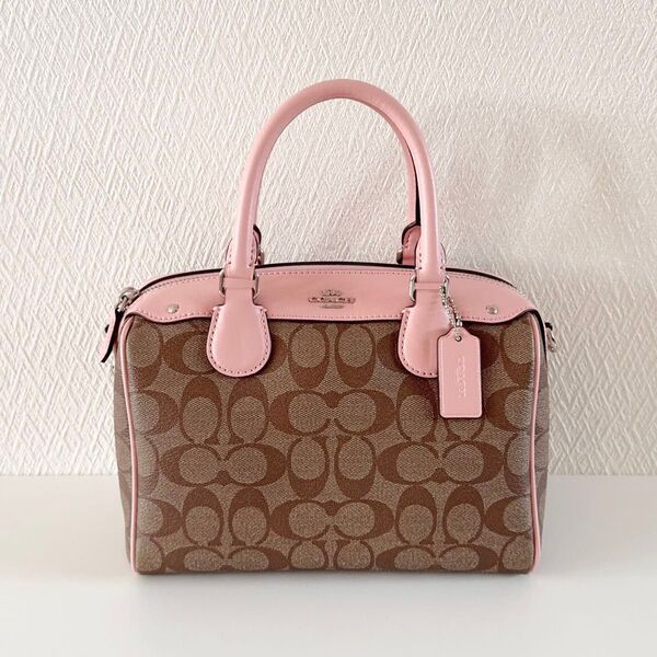 COACH(コーチ)2wayミニボストンバッグ シグネチャー