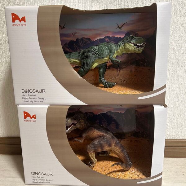 恐竜 ハイクオリティダイナソーワールドフィギュアBIG2点セット