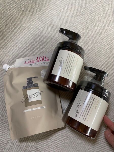 cocone クレイクリームシャンプー ベルガモットアールグレイ 本体2こ 詰替1こ 3点セット