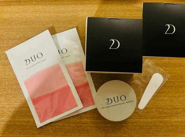 デュオ クレンジングバーム ブラックリペア90g*2個・20g*1個、リンクルホワイトマスク19ml*2枚