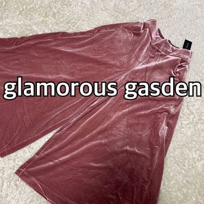 ★★タグ付き未使用品 glamorous gasden ★ベロア ガウチョパンツ