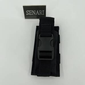 S-1534/新品/サバゲー/ バックル付き ミニ スリム ポーチ /ブラック