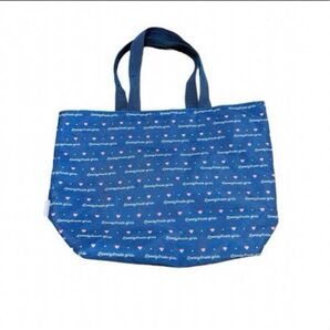 【トートバック】 手提げ袋 キッズ カバン 習い事 ネイビー ハート 子供