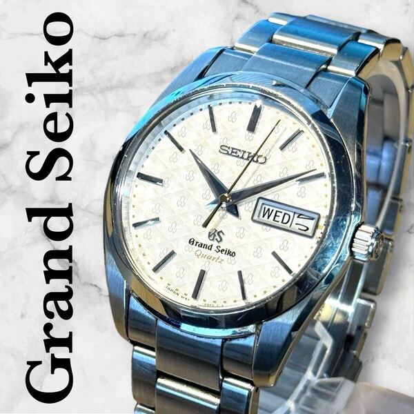 ☆美品☆ Grand Seiko グランドセイコー デイデイト 誕生40周年記念 数量限定モデル SBGT033 9F83-0AG0 クオーツ 白文字盤 メンズ腕時計