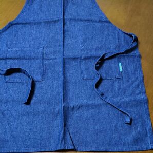 カフェエプロン、キッチンエプロン、マジックテープ付き