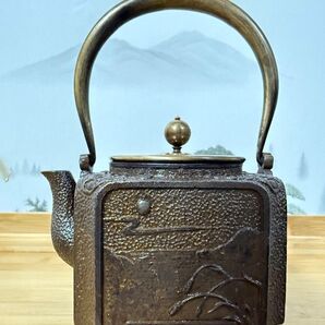 鉄器 強力推薦 提梁壺 老鉄瓶 茶道具 鉄瓶 鉄びん 鉄分補給 鉄やかん