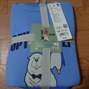 ユニクロ スパイファミリー エアリズムウルトラストレッチセット 110cm ブルー
