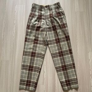 ニコルクラブフォーメン チェック ワイドパンツ