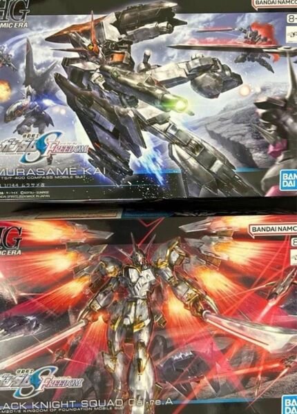 HG ブラックナイトスコードカルラ、ムラサメ改 ガンプラ 機動戦士ガンダムSEED FREEDOM