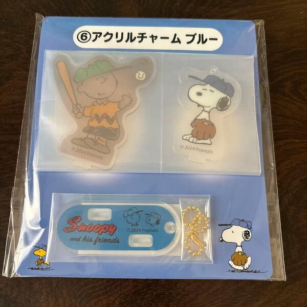 スヌーピー SNOOPY サンリオくじ ブルー アクリルチャーム 新品 未開封