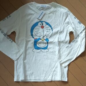 I'm Doraemon 長袖 Tシャツ ロンT Mサイズ ドラえもん 袖ロゴ 14