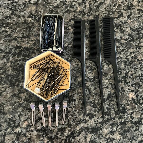 ヘアセット用品 くし コーム ヘアピン アメピン ヘアクリップ