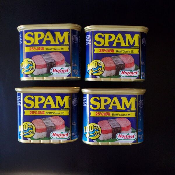 スパム SPAM 空き缶 4つセット