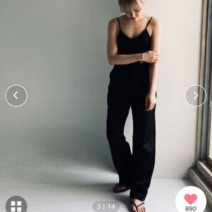 ENOF BASIC STRAIGHT PANTSブラック / 縦S・横M+