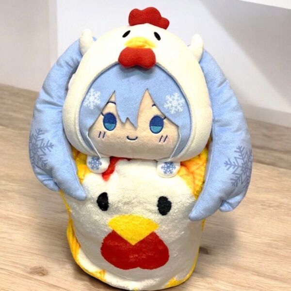初音ミク からあげクンぬいぐるみブランケット 雪ミク ブランケット