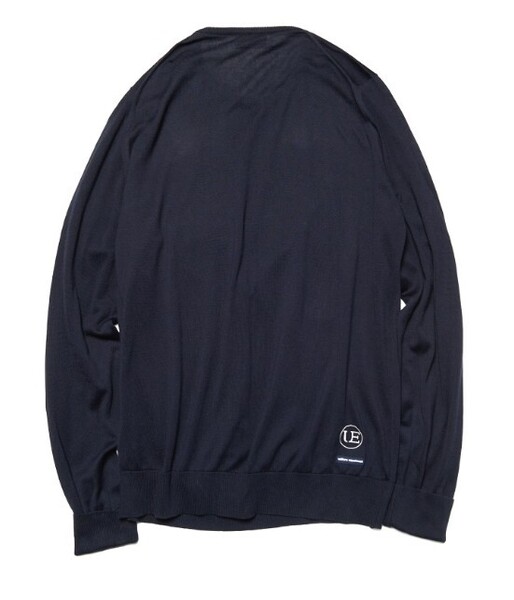 送料無料 ユニフォームエクスペリメント ジョンスメドレー JOHN SMEDLEY COTTON CREWNECK KNIT M ネイビー クルーネック