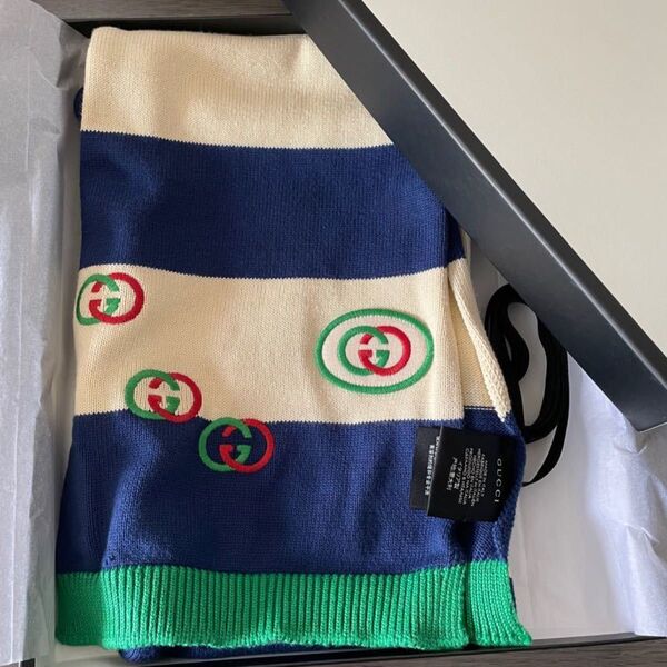 Gucci グッチ ショール マフラー コットン 新品