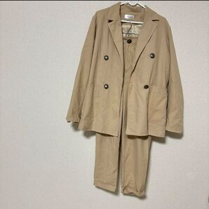 sandlessmoon セットアップ ベージュ