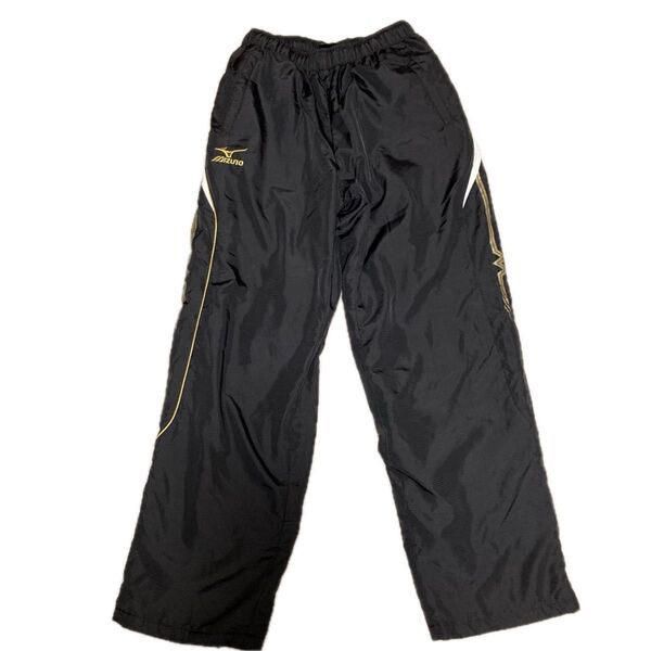 MIZUNO ミズノ L 黒 ナイロンパンツ 裏フリース ブラック スポーツウェア 送料無料 匿名配送 厚め ブレスサーモ 冬用