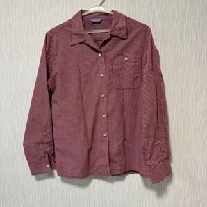 チェック 赤 シャツ 赤紫