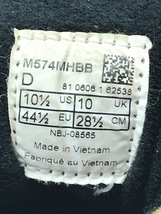 ニューバランス new balance M574MHBB スニーカー 黒、茶、サイズ28,5㎝_画像6