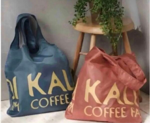 KALDI カルディ エコバッグ オールドローズ クラシックブルー トートバッグ カルディコーヒーファーム 未使用 2個