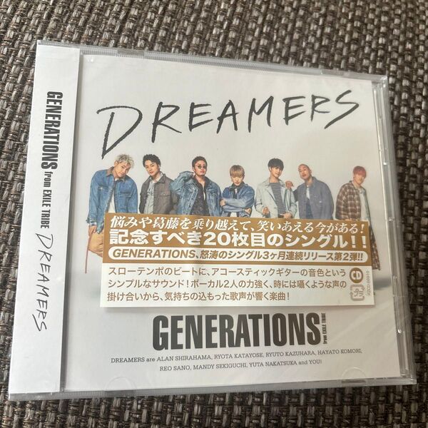 GENERATIONS from EXILE TRIBE CD/DREAMERS 19/8/28発売 オリコン加盟店